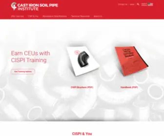 Cispi.org(Cast Iron Soil Pipe Institute) Screenshot