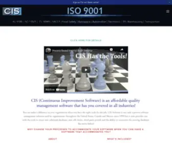 Cissoftware.com(CIS Continuous Improvement Software) Screenshot