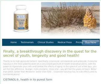 Cistanol.com(Natural Health Matters) Screenshot