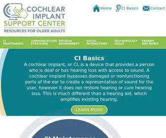 Cisupportcenter.com(Cochlear Implant Support Center (RCCI)) Screenshot