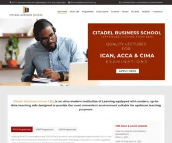 Citadelbusinessschool.org(Citadel Business School) Screenshot