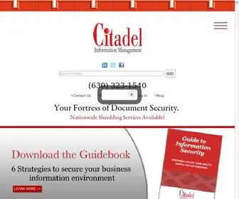 Citadelim.com(Records Management & Storage) Screenshot