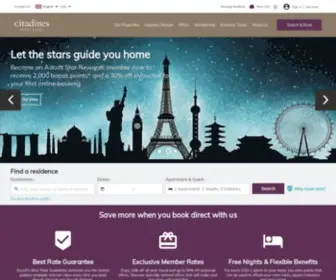 Citadines.com(Serviced Apartments & Hotels) Screenshot