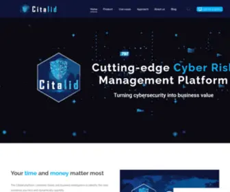 Citalid.com(Cutting-edge Cyber Risk Management) Screenshot