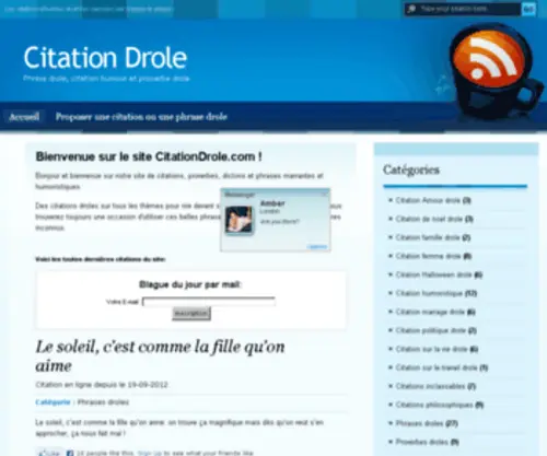 Citationdrole.com(Citation Drole) Screenshot