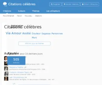Citations-Celebres.fr(Citations célèbres) Screenshot