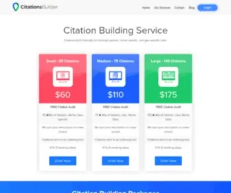 Citationsbuilder.com(Local Citation Building Services from Citations Builder) Screenshot