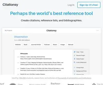 Citationsy.com(Create citations) Screenshot