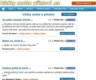 Citaty-Motta-Prislovi.cz(Citáty) Screenshot