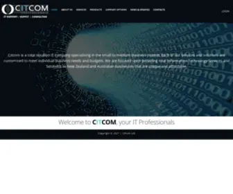 Citcom.co.nz(Citcom Ltd) Screenshot