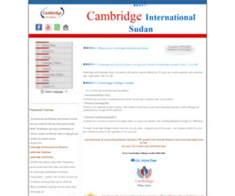 Citcsudan.info(Cambridge International Sudan) Screenshot