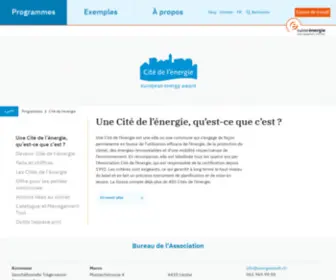 Citedelenergie.ch(Willkommen beim Trägerverein Energiestadt) Screenshot