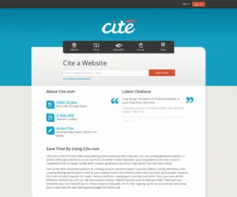 Citeomatic.com(Online Citations) Screenshot