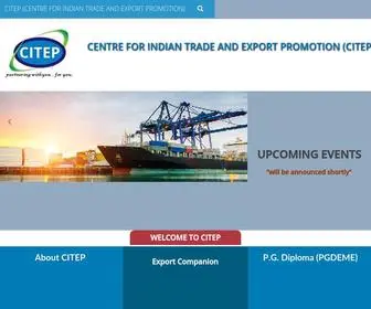 Citep.in(CENTRE FOR INDIAN TRADE AND EXPORT PROMOTION (CITEP)) Screenshot