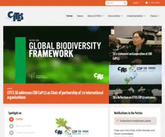 Cites.org(Front) Screenshot