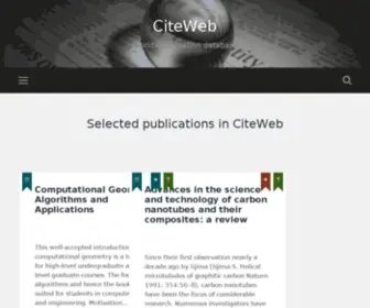 Citeweb.info(Citeweb info) Screenshot