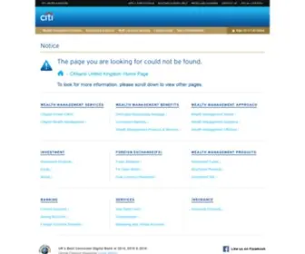 Citi.eu(Online Banking) Screenshot