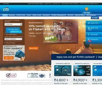 Citibank.co.in(Citi India) Screenshot