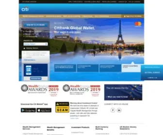 Citibank.co.uk(Wealth Management) Screenshot