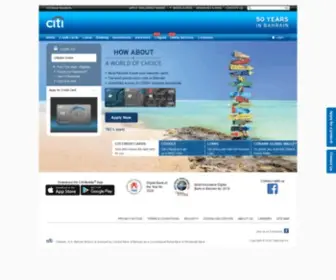 Citibank.com.bh(Credit Cards) Screenshot
