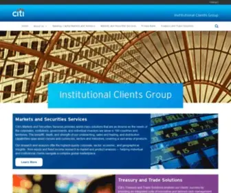 Citibank.com.ni(Institutional Clients Group) Screenshot