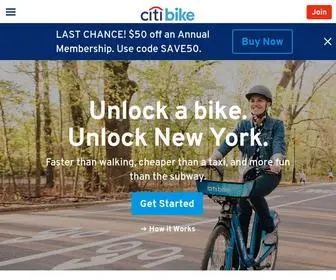 Citibikenyc.com(Citi Bike) Screenshot