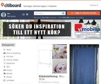 Citiboard.se(Köp och sälj allt i hela Sverige på Citiboard) Screenshot