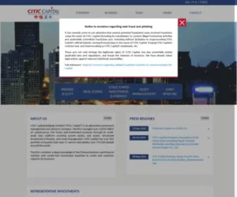 Citiccapital.com(CITIC CAPITAL) Screenshot