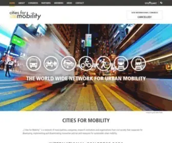 Cities-For-Mobility.net(Cities for Mobility) Screenshot