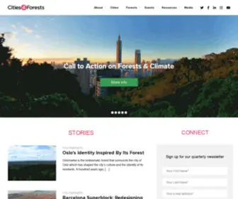 Cities4Forests.com(Connecting Cities with Forests around the world) Screenshot