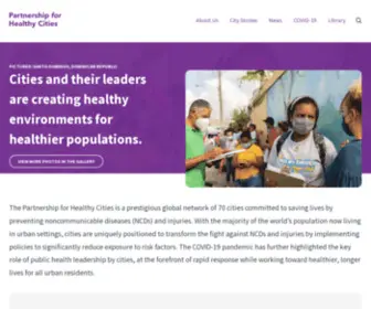 Cities4Health.org(Partnership for Healthy Cities COVID) Screenshot