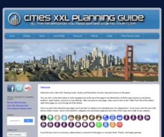 CitiesXxlplanningguide.com(The Cities XXL Planning Guide) Screenshot