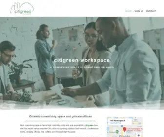 Citigreenworkspaces.com(A CoWorking Space in Downtown Orlando) Screenshot