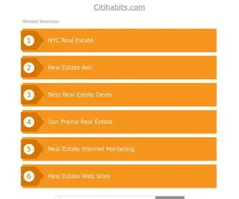 Citihabits.com(Citihabits) Screenshot