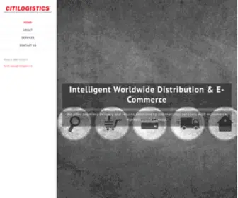 Citilogistics.ca(Intelligent Worldwide Distribution & E) Screenshot