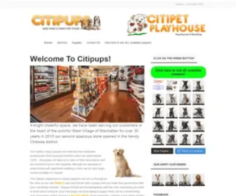 Citipups.com(Citipups offers a wide range of services for your pet) Screenshot