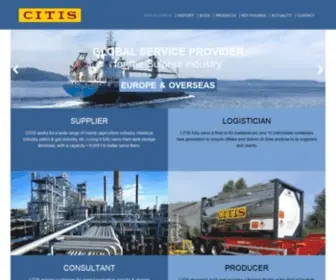 Citis.com(Global service provider for the sulphur industry) Screenshot