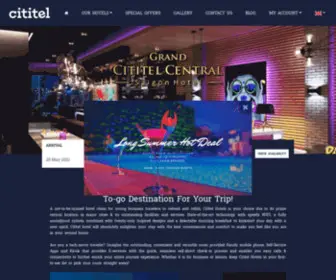 Cititels.com(Cititels Hotels Group) Screenshot