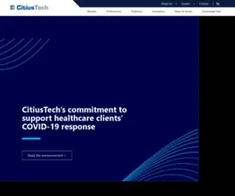 Citiustech.com(Healthcare IT Company) Screenshot