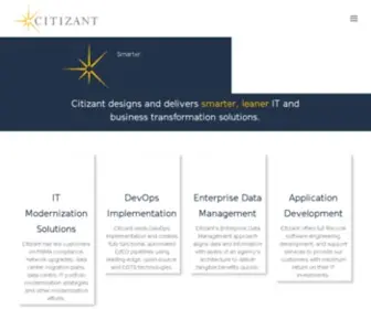 Citizant.com(IT Modernization) Screenshot