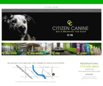 Citizencaninechicago.com(Bed and Breakfast for Dogs) Screenshot