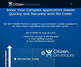 Citizendeveloper.com(Fastest Development Tool in the World) Screenshot