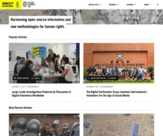 Citizenevidence.org(Amnesty International) Screenshot