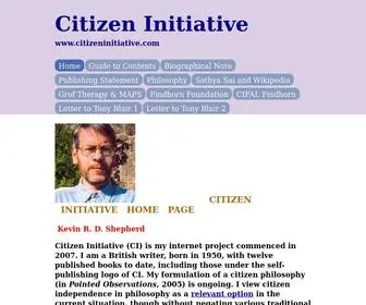 Citizeninitiative.com(Shepherd (Kevin Shepherd)) Screenshot