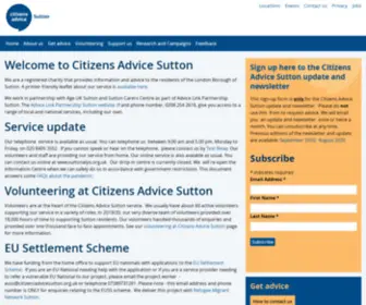 Citizensadvicesutton.org.uk(Citizens Advice Sutton) Screenshot