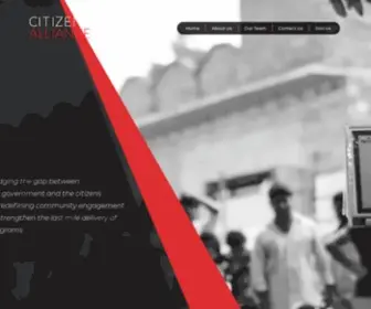 Citizensalliance.co.in(Bridging the gap between government and citizens) Screenshot