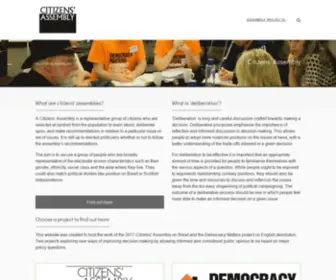 Citizensassembly.co.uk(Citizens' Assembly) Screenshot