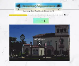 Citizensassociationofpalmbeach.org(Citizens' Association of Palm Beach) Screenshot