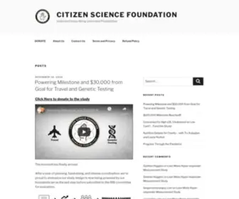 Citizensciencefoundation.org(Unlimited Ideas Bring Unlimited Possibilities) Screenshot