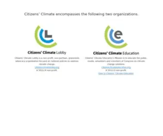 Citizensclimate.org(Citizens Climate) Screenshot